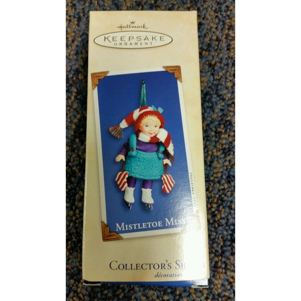 2002 Hallmark Keepsake Ornaments "Mistletoe Miss"  Ice Skates 2nd in Series